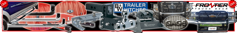 Click for details on Kempner Equipment truck accessories. These include Gage and Frontier front ends and guards, B&W trailer hitches, nerf and side bars and more!