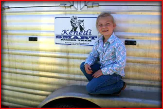 Kid on Trailer at Kempner Equipment